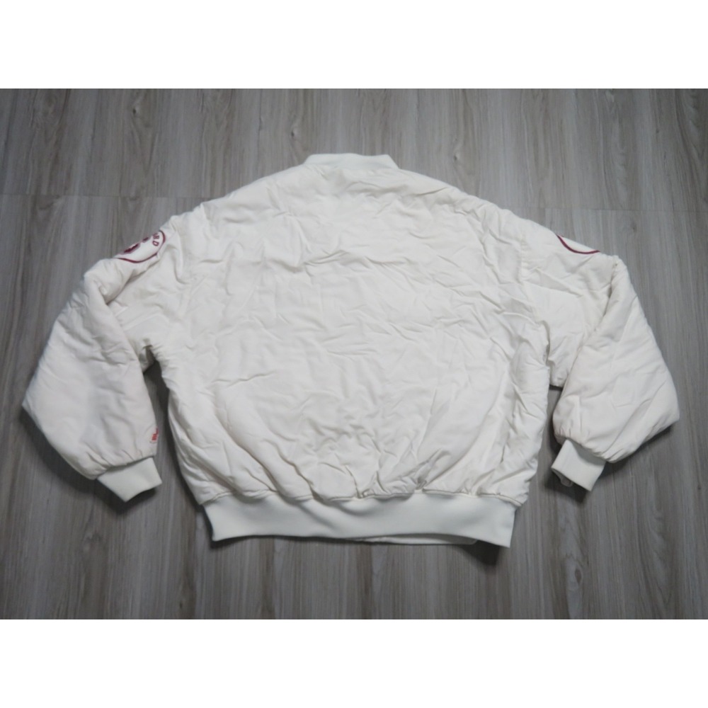 Vintage Stanford 80s Satin Bomber Jacket Size XL Men Pre Owned As Is READ! - Picture 8 of 10
